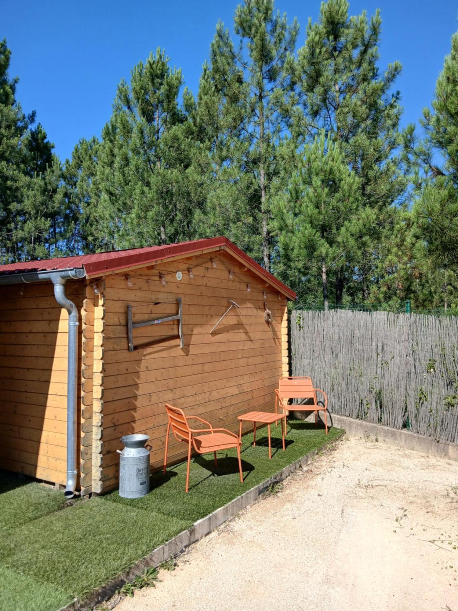 Chalet Charmant Avec Piscine Mercuer Екстериор снимка